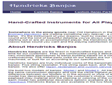 Tablet Screenshot of hendricksbanjos.com